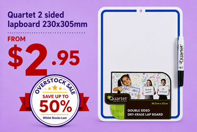Quartet Whiteboard 2.95 50 off