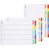 Marbig Coloured Dividers A3 1-5Tab Board Portrait Asst 