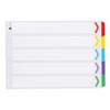 Marbig Coloured Dividers A3 1-5Tab Board L/Scape Asst 
