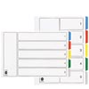 Marbig Multi Coloured A3 PP Dividers 5 Tab Portrait 