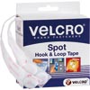 Velcro Spots Hook & Loop 22mm White Dispenser 