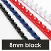 Rexel Binding Comb 8mm 21Loop 45Sht Cap Black 