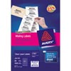 Avery L7551 Mailing Labels Laser 65/Sht 38.1X21.2mm Clr