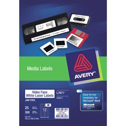 Avery L7671-25 Video Face 