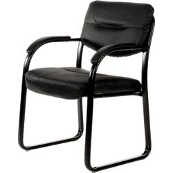 Ys Design Corkman Client Chair Black Leather 