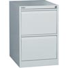 Go 2 Drawer Filing Cabinet H730Xw460Xd620mm Silver Grey