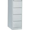 Go 4 Drawer Filing Cabinet H1321Xw460Xd620mm Silver Grey