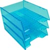 Italplast Neon Document Tray Multifit - Neon Blue 