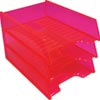 Italplast Neon Document Tray Multifit - Neon Red 