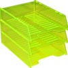 Italplast Neon Document Tray Multifit - Neon Yellow 