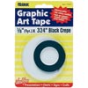 Headline Geotape Line Tape 3mm(1/8) Black Crepe 
