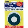 Headline Geotape Line Tape 1.5mm(1/16) Black Crepe 