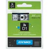 Dymo D1 Label Cassette 9mmx7M -Black On Clear