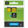Dymo D1 Label Cassette 9mmx7M -Black On Yellow