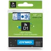 Dymo D1 Label Cassette 12mmx7M -Blue On White