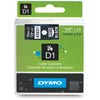 Dymo D1 Label Cassette 12mmx7M -White On Black