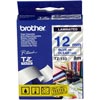 Brother Tze133 Ptouch Tape 12mmx8M Blue On Clear Tape