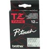 Brother Tze135 Ptouch Tape 12mmx8M White On Clear Tape
