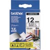 Brother Tze231 Ptouch Tape 12mmx8M Black On White Tape