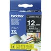 Brother Tze335 Ptouch Tape 12mmx8M White On Black Tape