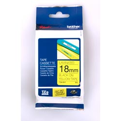 Brother Tze641 Ptouch Tape 18mmx8Mt Black On Yellow Tape