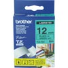 Brother Tze731 Ptouch Tape 12mmx8M Black On Green Tape