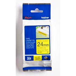 Brother Tzes651 Ptouch Tape Ptouch 24mmx8M Black On Yellow