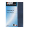 Rexel Binding Covers A4 Pvc 200Mic Clear Bx100 