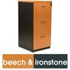 Logan Filing Cabinet 3 Drawer Beech & Ironstone 