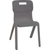 Titan 'T5' One Piece Chair Plastic, H430mm Charcoal