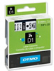 Dymo D1 9mm X 7M - Black On White 