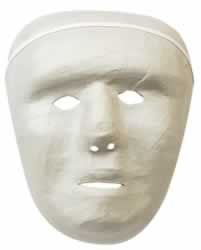 Papier Mache Full Face Mask