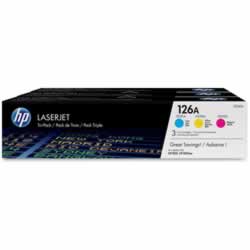 HP 126A CMY INK CARTRIDGETri Pack 1,000 pages