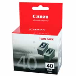 CANON PG40 TWIN BLACK INK CARTPG40-TWIN