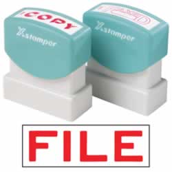 XSTAMPER -1 COLOUR -TITLES D-F1051 File Red