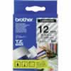 BROTHER TZE131 PTOUCH TAPE 12MMx8M Black on Clear Tape 