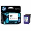 HP #22 INKJET CARTRIDGEC9352AA, Tricolor