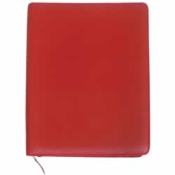 COLLINS A4 EXECUTIVE PORTFOLIOPU Zippered Red