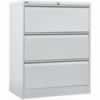 Go Lateral Filing Cabinet 3 Dr Silver Grey H1016Xw900Xd470mm