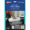 AVERY L7138 OVAL GLOSS LABEL Oval Gloss 18up 63.5x45.3mm Pack of 10