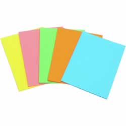 MARBIG WRITING PAD FLURO A4 Assorted 40 Leaf Pack of 10