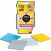 POST-IT SUPER STICKY NOTES F330-4SSAL FAN Pastel 76x76mm Lined, 4 Pads Pack of 4