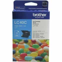BROTHER LC40 INK CARTCyan 300Pg