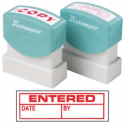 XSTAMPER -1 COLOUR -TITLES D-F1534 Entered Date By Red