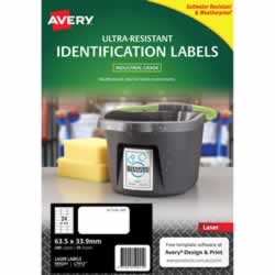 Avery 959241 Ultra Heavy DutyIndustrial Labels WhiteL7912