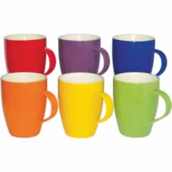 Connoisseur coloured mugs assorted 300ml polished colors 