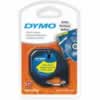 DYMO LETRATAG LABELLING TAPE12mmx4m - Hyper Yellow
