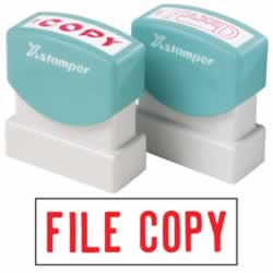 XSTAMPER -1 COLOUR -TITLES D-F1071 File Copy Red