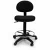 WERK RX-2 DRAFTING CHAIRBlack With Foot Ring
