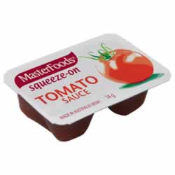 MASTERFOODS TOMATO SAUCE 14gm Tomato Sauce Portions Pack of 100